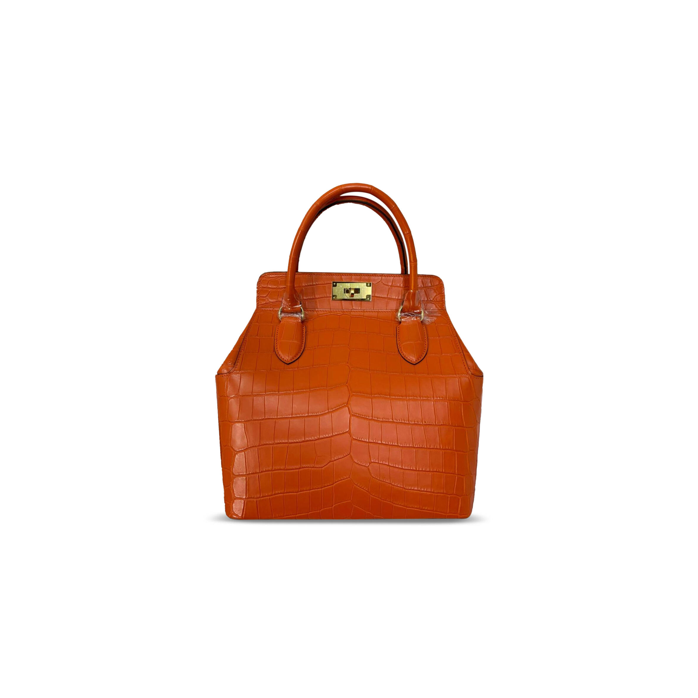 HERMÈS MASTER CROCODILE TOOLBOX 26 WITH GOLD HARDWARE 140575 (28*26*18cm)